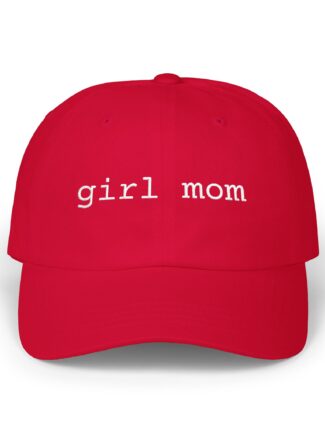 'Girl Mom' Embroidered Baseball Cap